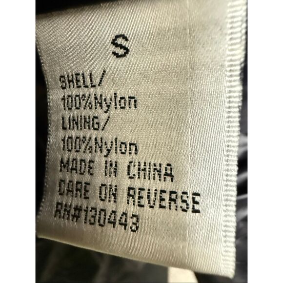 Patty Kim Gray Ruffle Trim Lightweight Puffer Jacket Size Small – Quilted Nylon - Picture 4 of 4